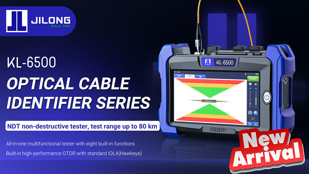 New Release | 8-in-1 Functions, Locate Cables via Knocking: JILONG KL-6500 Optical Cable Identifier Officially Launched