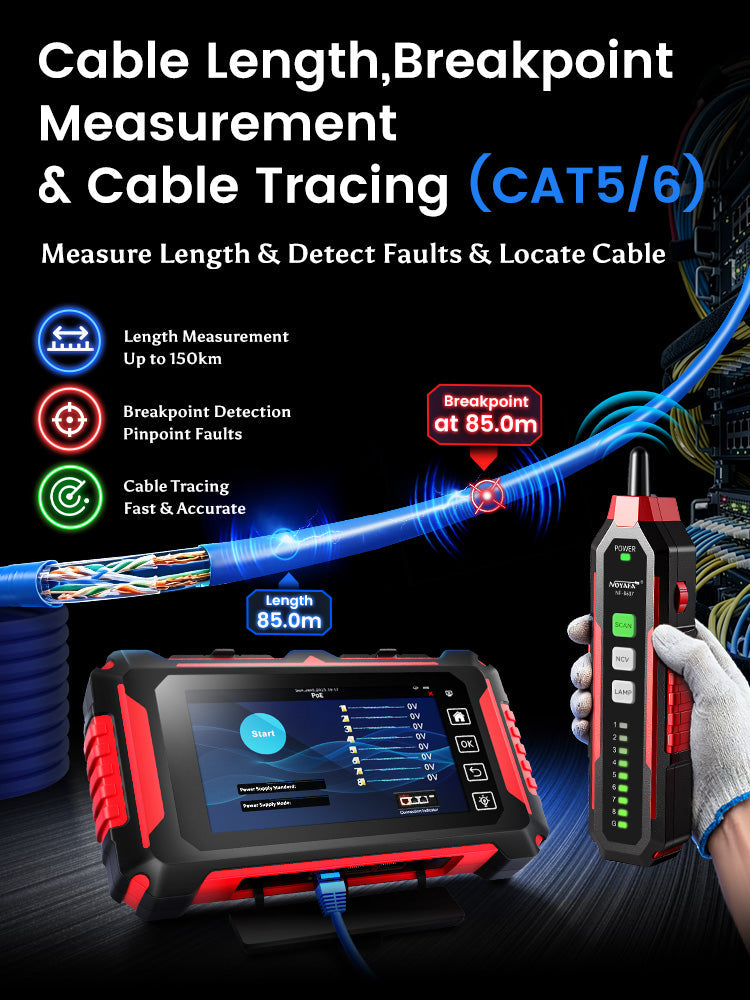 2026 New Noyafa NF-8607 All-in-One Fiber & Network Tester