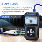 NOYAFA NF-8209 Pro Network Cable Toner & Probe Kit with Integrated Trace & Wire Mapping Receiver, Anti-interference Cable Locating, Cable Fault Testing, Length Testing, PoE, Port Flash, Crimp Testing for Network Installation & Maintenance