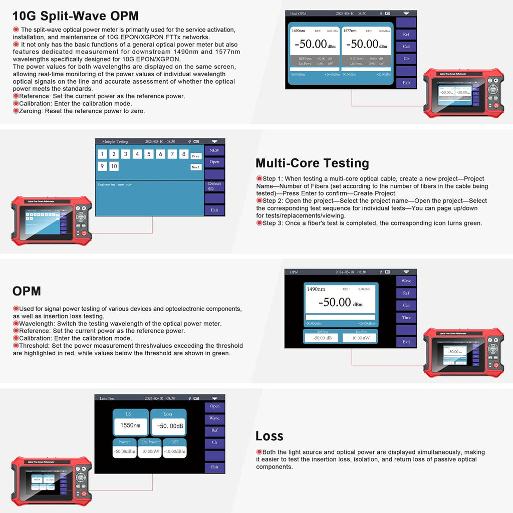 Noyafa NF-9816 Multi-Function OTDR Pro
