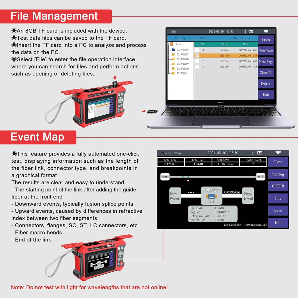 Noyafa NF-9816 Multi-Function OTDR Pro