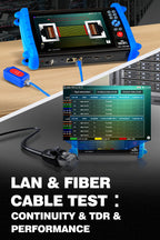 Noyafa NF-IPC722 Professional CCTV Tester & Network Analyzer – 7 Touchscreen, 4K Cameras & 30+ ONVIF & CVBS Protocols Support, PoE, TDR, and OPM Tools